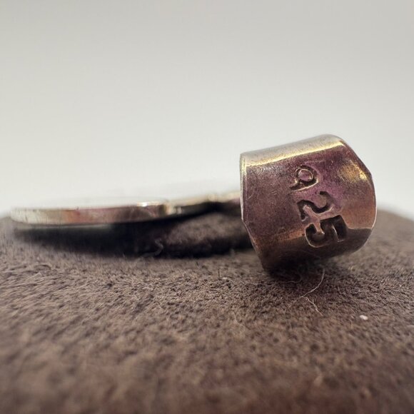 VTG Solid Sterling Silver 925 Megaphone Horn Charm Pendant Size 1" Length - Picture 5 of 11